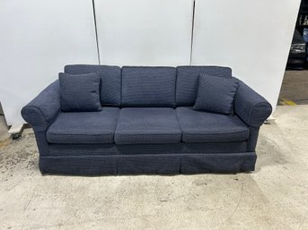 Carlyle Custom Convertibles Ltd. Blue Upholster 3 Seat Queen Size Sleeper Sofa