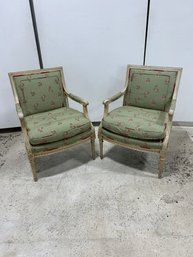 A Pair Of Italian Neoclassical Armchairs