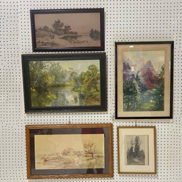 Collection Of (5) Framed Prints