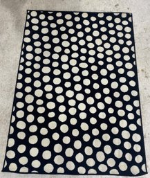 Black Polka Dot Area Rug