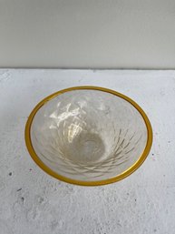 Hand Blown La Murrina Glass Trinket Bowl-Made In Italy
