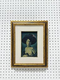 Framed Reproduction Of 'Woman With A Black Hat (nude)' (Signed F. Vallotton)