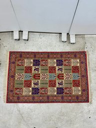 Vintage Persian Area Rug With Bakhtiari Garden Compartment Pattern