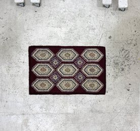 Woven Geometric Purple Rug (#2)