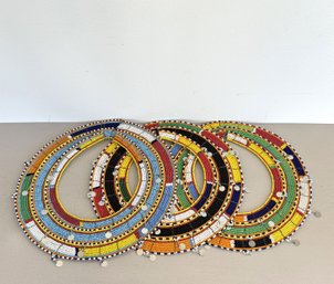 Vintage Traditional Maasai Beaded Necklaces (3-piece Set)