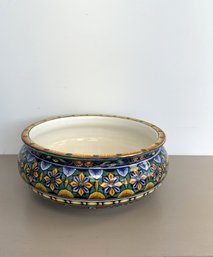 Hand Painted Italian Deruta Planter Vase - Franco Mari