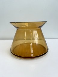 Amber Colored Glass Vase