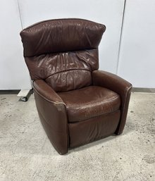 Large Brown Leather Recliner With Adjustable Headrest (#1)