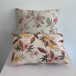 A Pair Of Floral Pillows