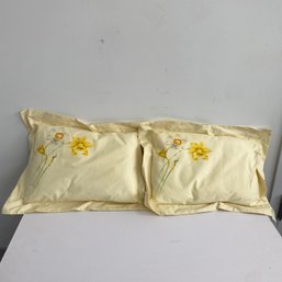 A Pair Of Daffodil Pillows