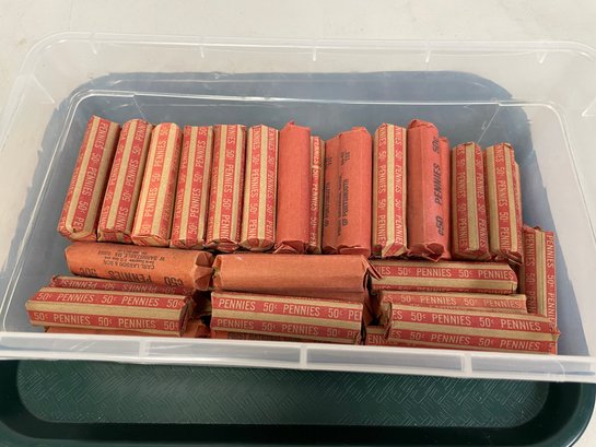 60 ROLLS UNSEARCHED WHEAT PENNIES