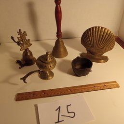 Lot Of 5 Vintage Brass & Cast Items