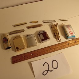 Lighter And Pocket Knife Lot