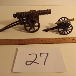 Pair Of Cast Iron Toy Cannons