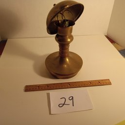 Vintage Heavy Brass Candle Lamp