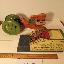 2 Vintage Made In USA Wood Toys