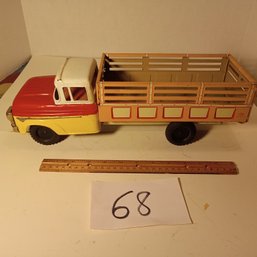 Large Vintage Tin Friction Truck - Japan