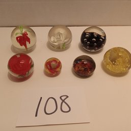 Glass Paperweight Lot