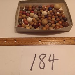 Vintage Clay Marbles - Over 100, Including Benningtons