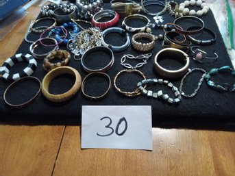Large Lot Assorted Bracelets