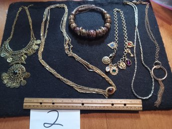 Goldtone Necklace Lot