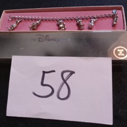 Vintage DISNEY Charm Bracelet In Box