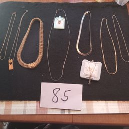 Goldtone Necklace Lot - Some Gold Filled Or Plated