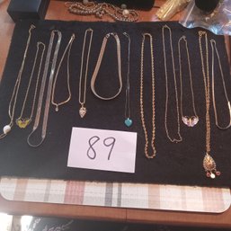 Goldtone Necklace Lot - Some Gold Filled Or Plated