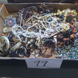 Unsearched Estate Jewelry Box Lot - Over 4 Pounds