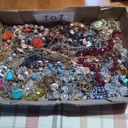 Unsearched Estate Jewelry Box Lot - Over 6 Pounds