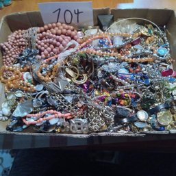 Unsearched Estate Jewelry Box Lot - Over 5 Pounds