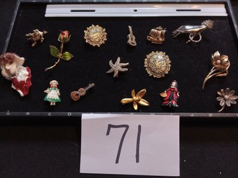 DESIGNER BROOCH LOT - SPANISH TOLEDO, GIOVANNI, OTHERS