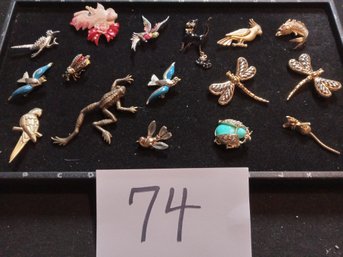 ANIMAL BROOCH LOT - SOME DESIGNER SIGNED