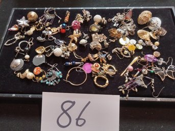 LARGE LOT SINGLE EARRINGS