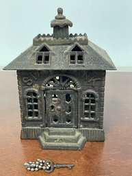 CAST IRON STATE BANK W/KEY