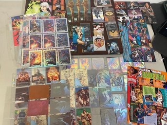 COMIC BOOK TRADING/COLLECTOR CARDS DC, MARVEL, HOLOGRAMS