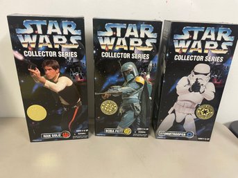 3 STAR WARS 12' ACTION FIGURES - NEW