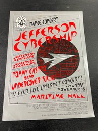 JEFFERSON CYBERSHIP MARITIME HALL SAN FRANCISCO 1995 ORIGINAL POSTER