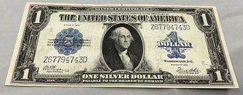 $1 Note: Large Format, One Dollar Bill Silver Certificate, 1923