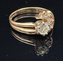 Beautiful 14K YG Diamond Engagement Ring Set