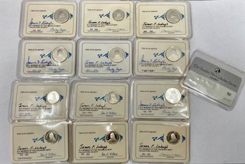 Franklin Mint Collectors Society Sterling Silver Coins