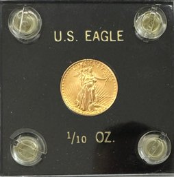 First Year 1986 1/10 Oz US Gold Eagle Coin $5 Bullion