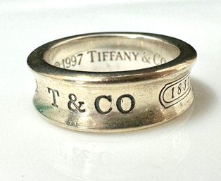 Tiffany & Co Medium 1837 925 Sterling Silver Ring