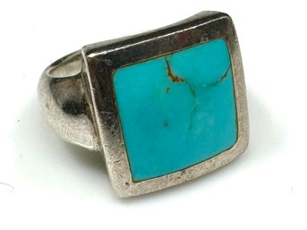 Southwest, Native American 925 Sterling Silver Turquoise Ring