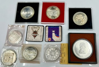 Estate Silver: 10 Commemorative Olympic Silver Coins