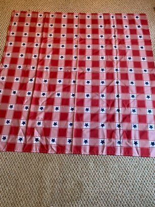 Patriotic Star Tablecloth All Polyester