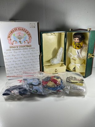 World Gallery Of Dolls & Collectibles New ' Suzie' Doll With Trunk Case And Clothes