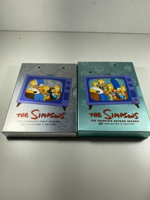 Lot Of 2 Simpsons DVD Box Sets Season 1 And 2 Collector's Edition
