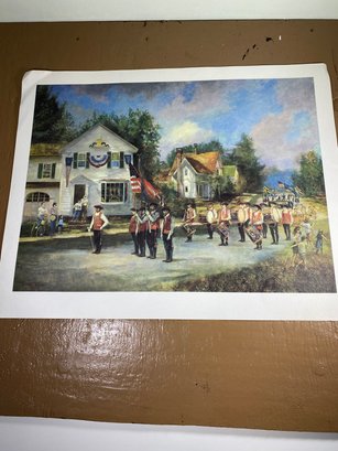 Tom Torranti Fife And Drum Old Saybrook Connecticut Lithograph Print