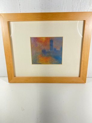 1954 Sunset Building Matted And Framed Print